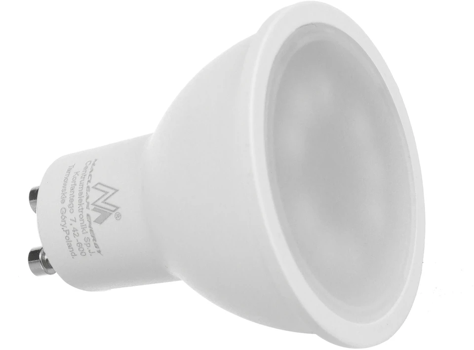 „Maclean“ LED lemputė, GU10, 7 W, 220–240 V, 50/60 Hz, šiltai balta, 3000 K, 490 liumenų, MCE437 WW