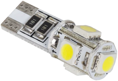 Vipow Żarówka T10 LED automobilio lemputė (Canbus) - 5x SMD5050, balta