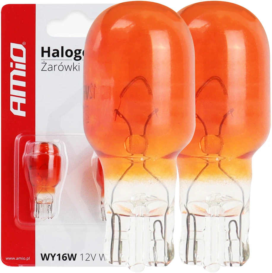 Halogeninės lemputės T15 WY16W W2.1x9.5D 12V 2 vnt. amio-02550