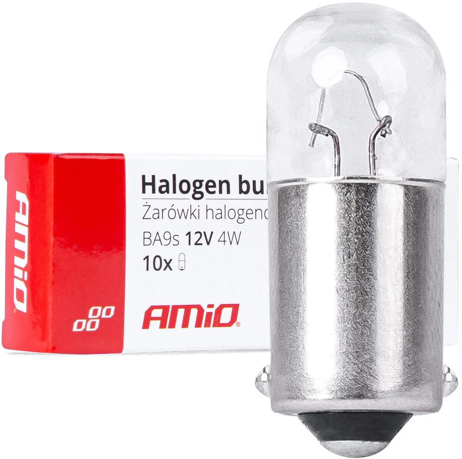 Żarówki halogenowe t4w 12v 4w ba9s 10vnt.amio-03370