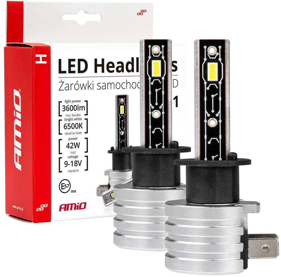 LED žibintų lemputės H-mini Series H1 AMiO-03329