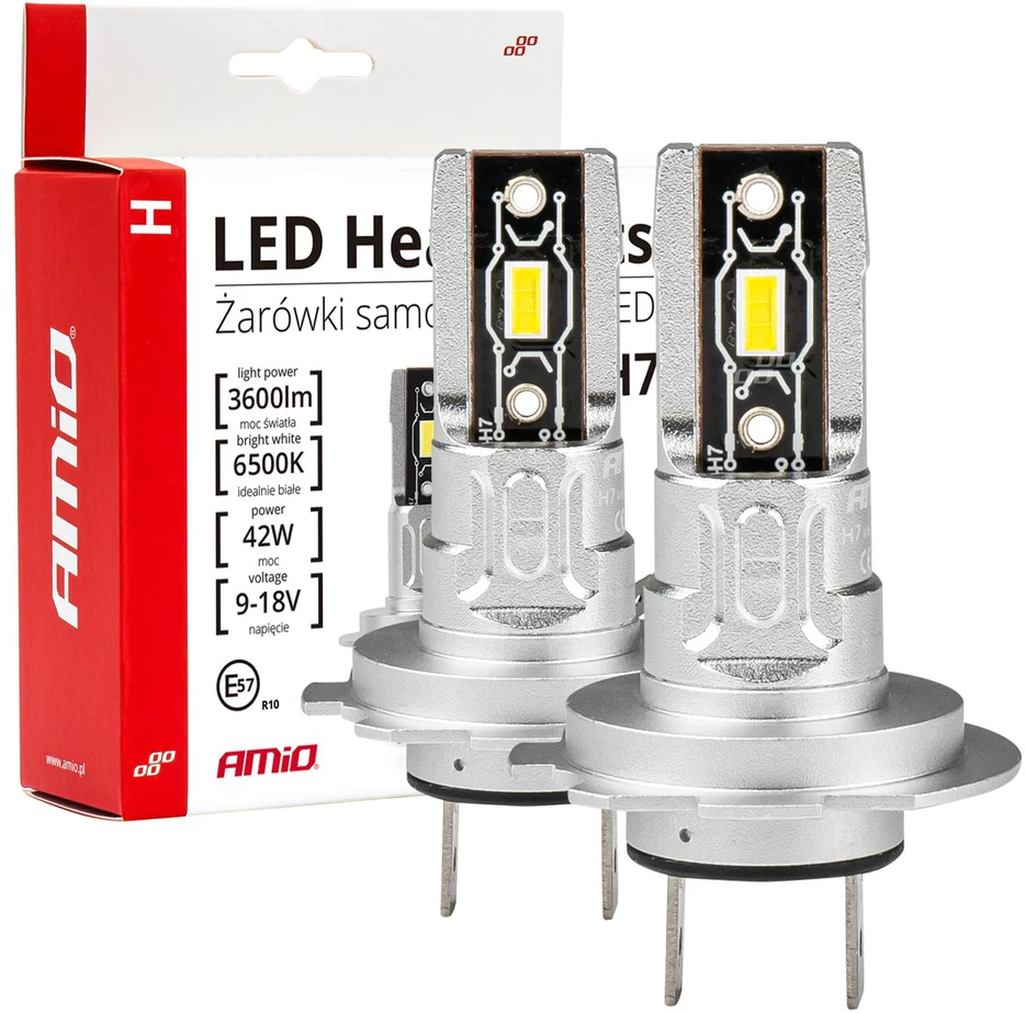 Led automobilių lemputės h-mini h7 amio-03332