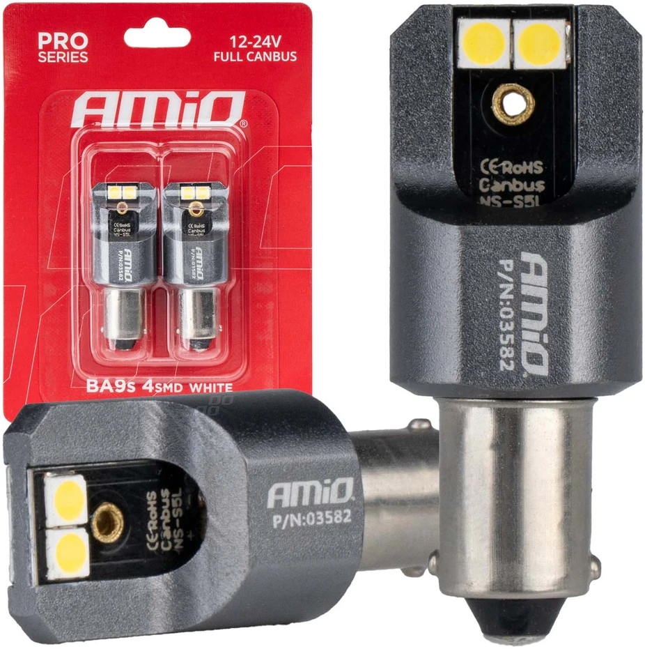 Amio T4W LED lemputės su Canbus klaidų šalinimu