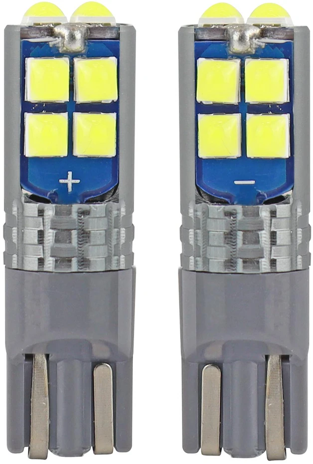 LED lemputės W5W Canbus 10SMD 3030 T10 12V 24V amio-02447