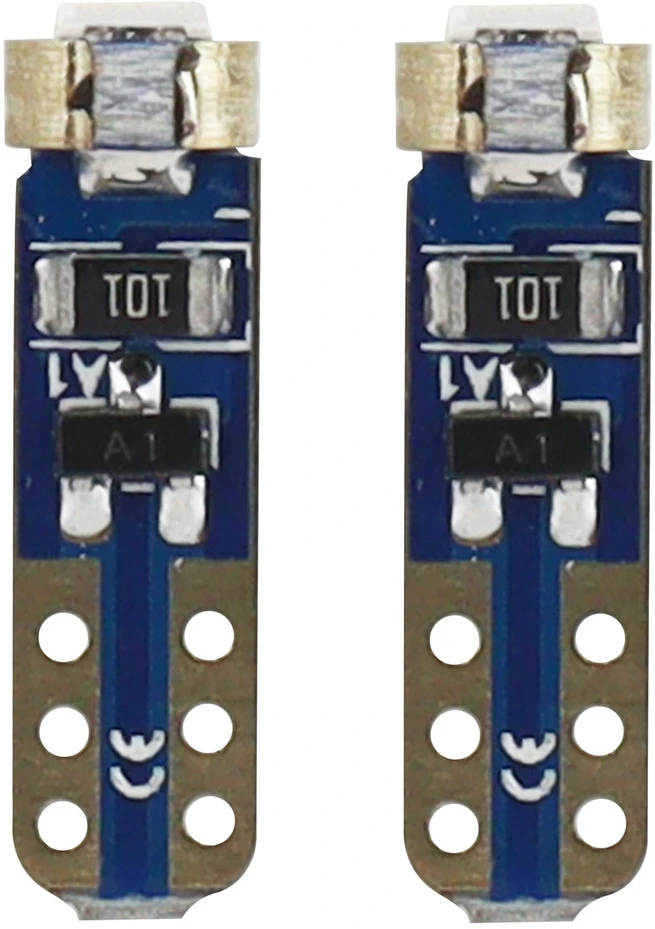Amio LED lemputės Standard T5 1xSMD 3030 12V Didelės galios 2vnt.