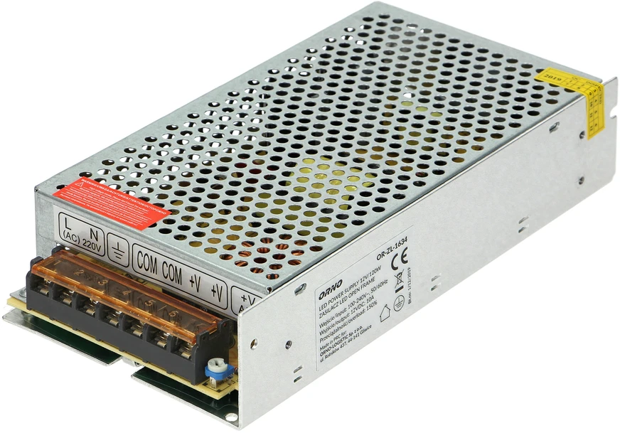Orno Maitinimo šaltinis Atviro rėmo maitinimo šaltinis 12 V nuolatinės srovės 200 W, IP20