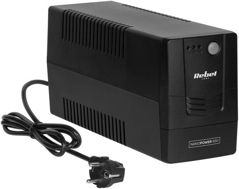 Nepertraukiamo maitinimo šaltinis UPS Rebel modelis Nanopower 650 atsijungus 650VA 360W 230V 50Hz