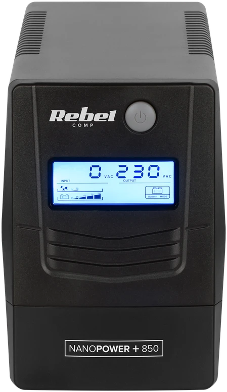 Nepertraukiamo maitinimo šaltinis UPS REBEL modelis Nanopower Plus 850 neprisijungus 850VA 480W 230V 50Hz LCD USB RJ45