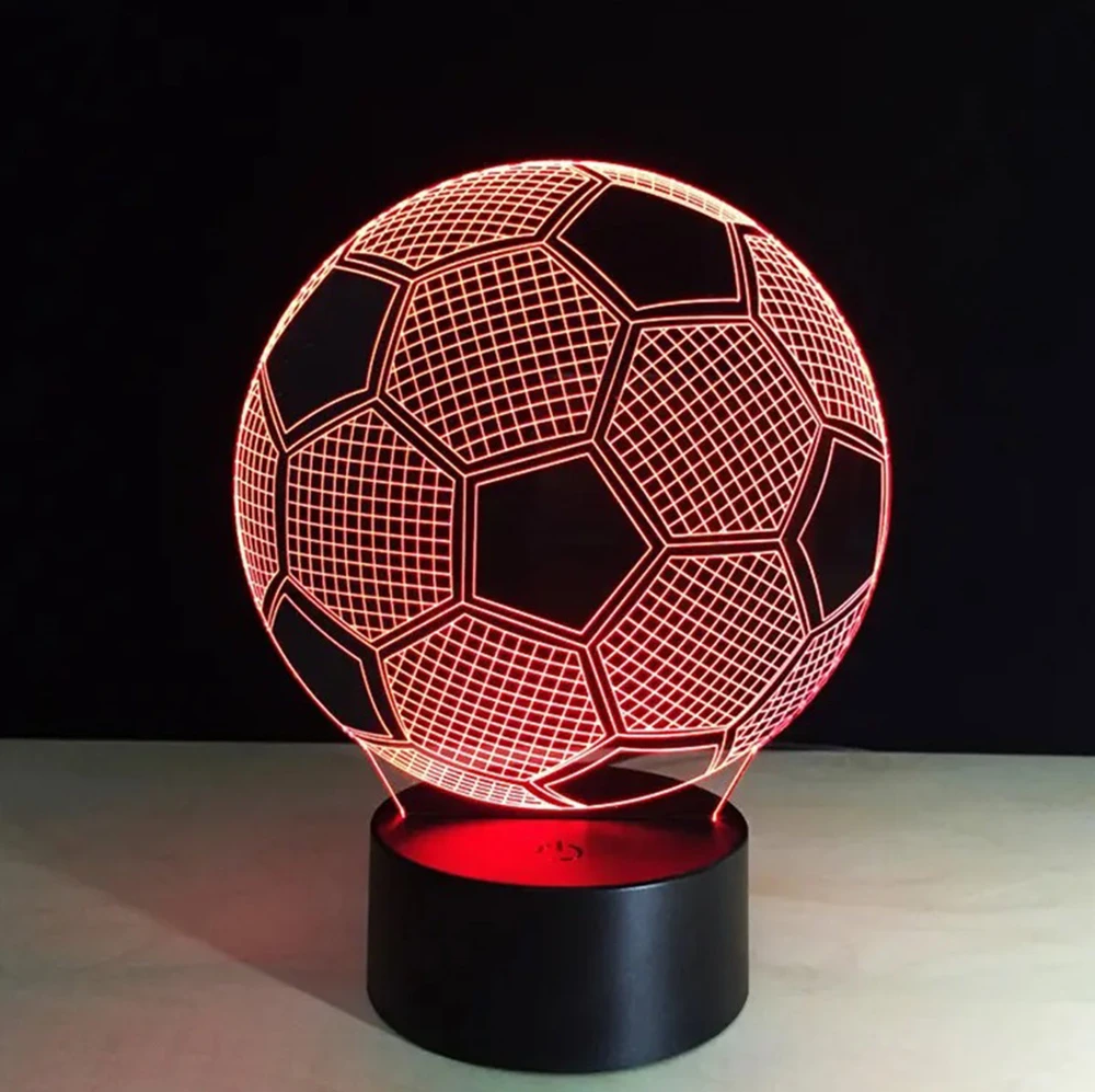 Zd98 Dekoratyvinė LED lempa, futbolo kamuolio formos