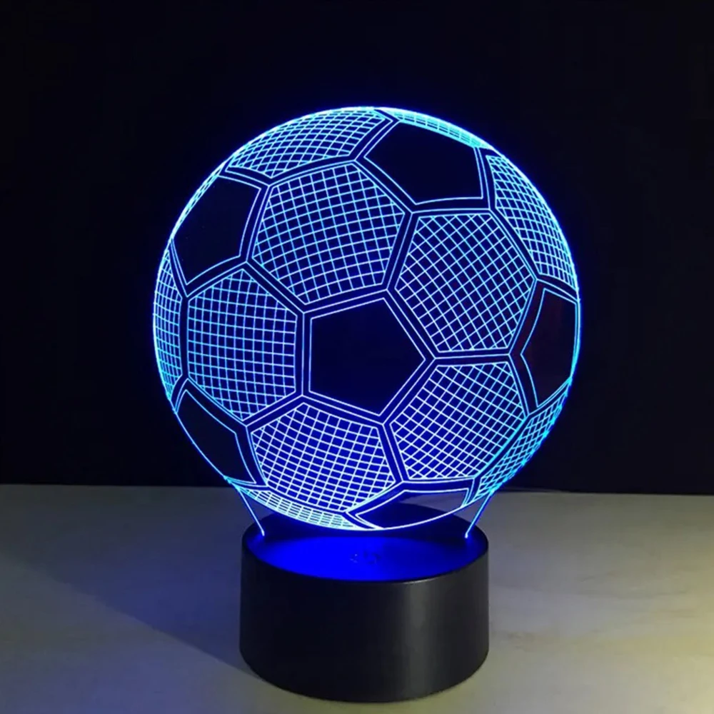 Zd98 Dekoratyvinė LED lempa, futbolo kamuolio formos