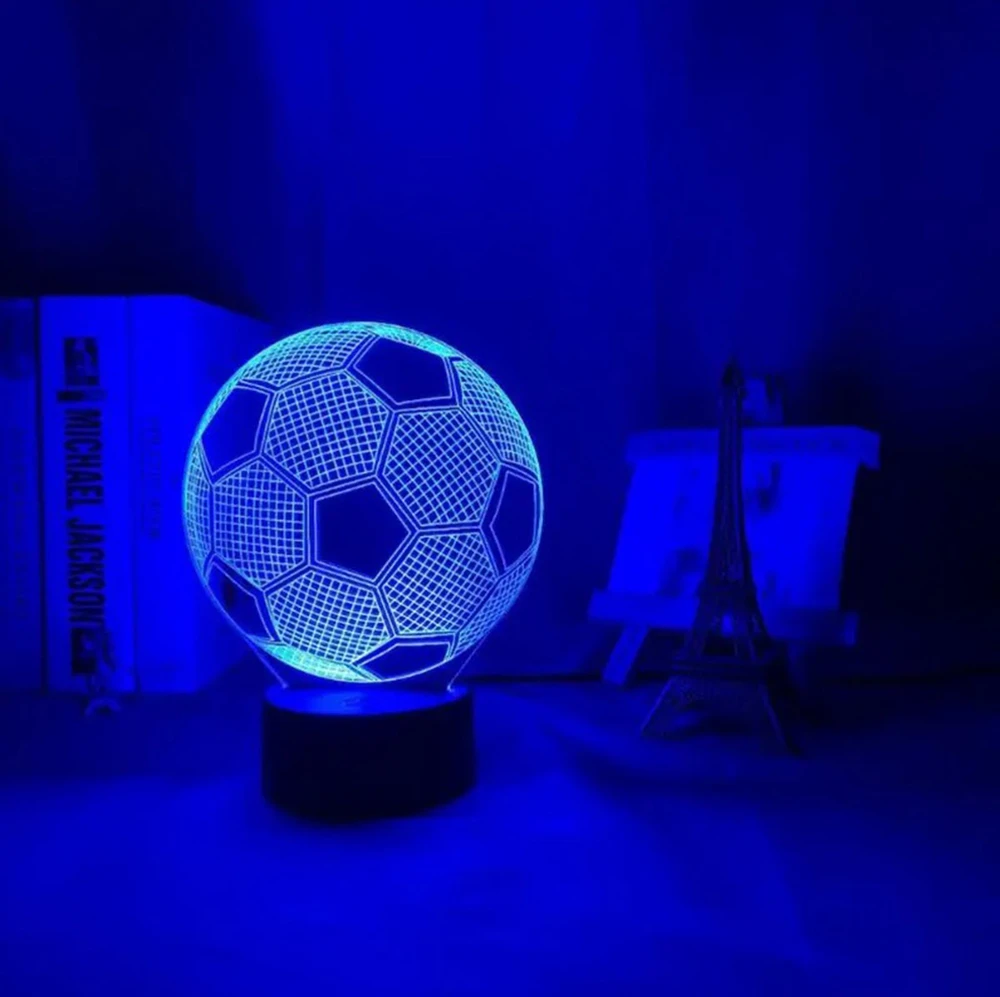 Zd98 Dekoratyvinė LED lempa, futbolo kamuolio formos