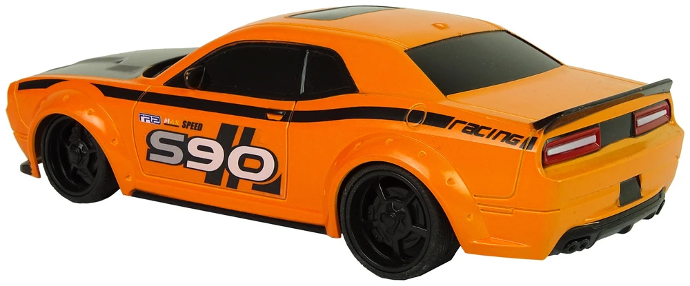 Lean Toys Nuotoliniu būdu valdomas sportinis automobilis 1:24 oranžinis