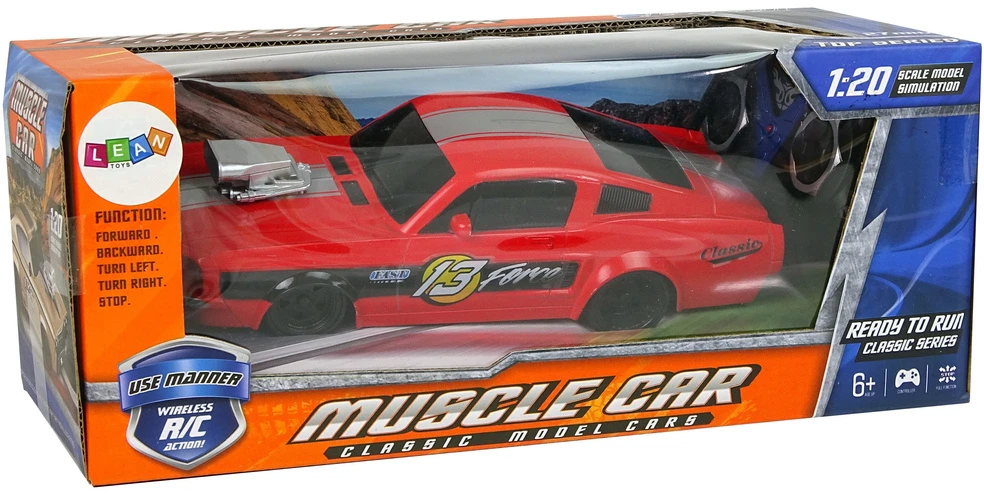 Lean Toys Nuotoliniu būdu valdomas sportinis automobilis 1:20 raudonas