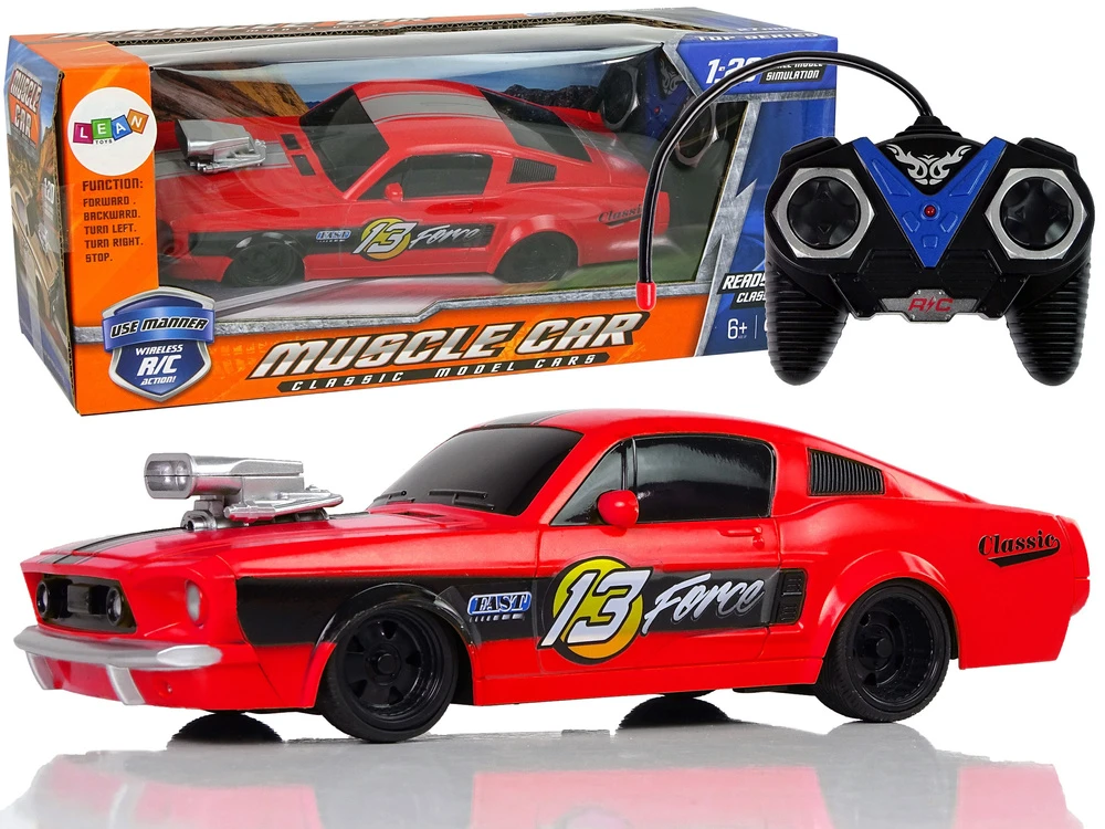 Lean Toys Nuotoliniu būdu valdomas sportinis automobilis 1:20 raudonas