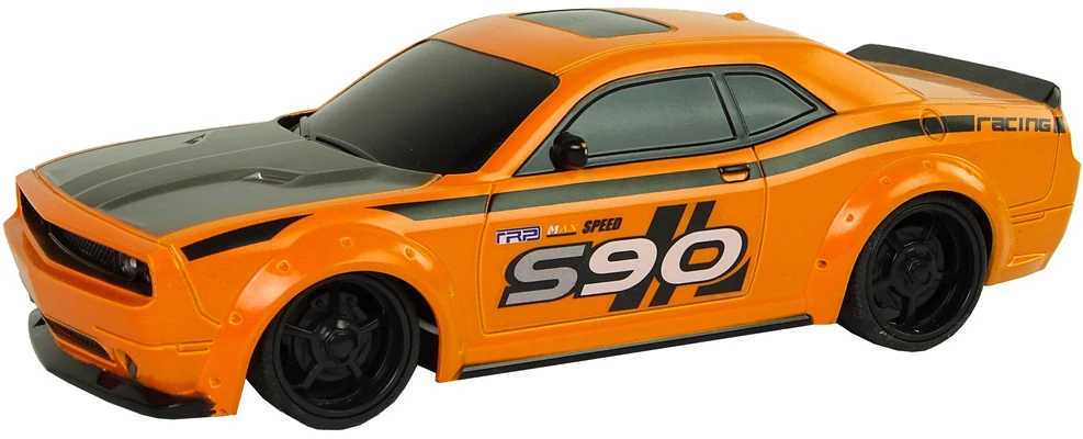 Lean Toys Nuotoliniu būdu valdomas sportinis automobilis 1:24 oranžinis