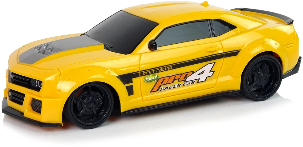 Lean Toys Nuotoliniu būdu valdomas sportinis automobilis 1:24 geltonas
