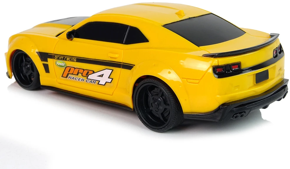 Lean Toys Nuotoliniu būdu valdomas sportinis automobilis 1:24 geltonas