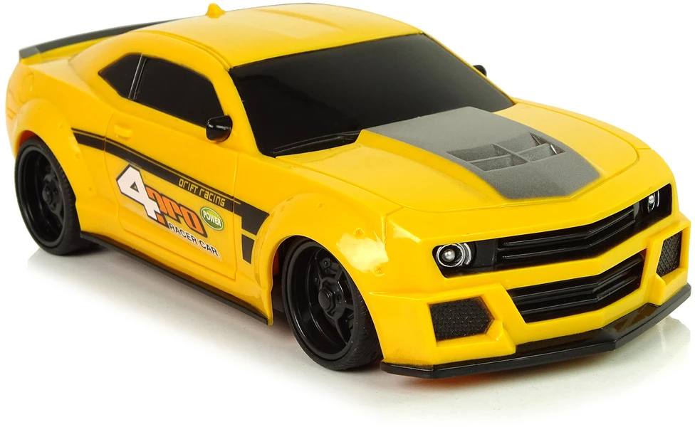 Lean Toys Nuotoliniu būdu valdomas sportinis automobilis 1:24 geltonas
