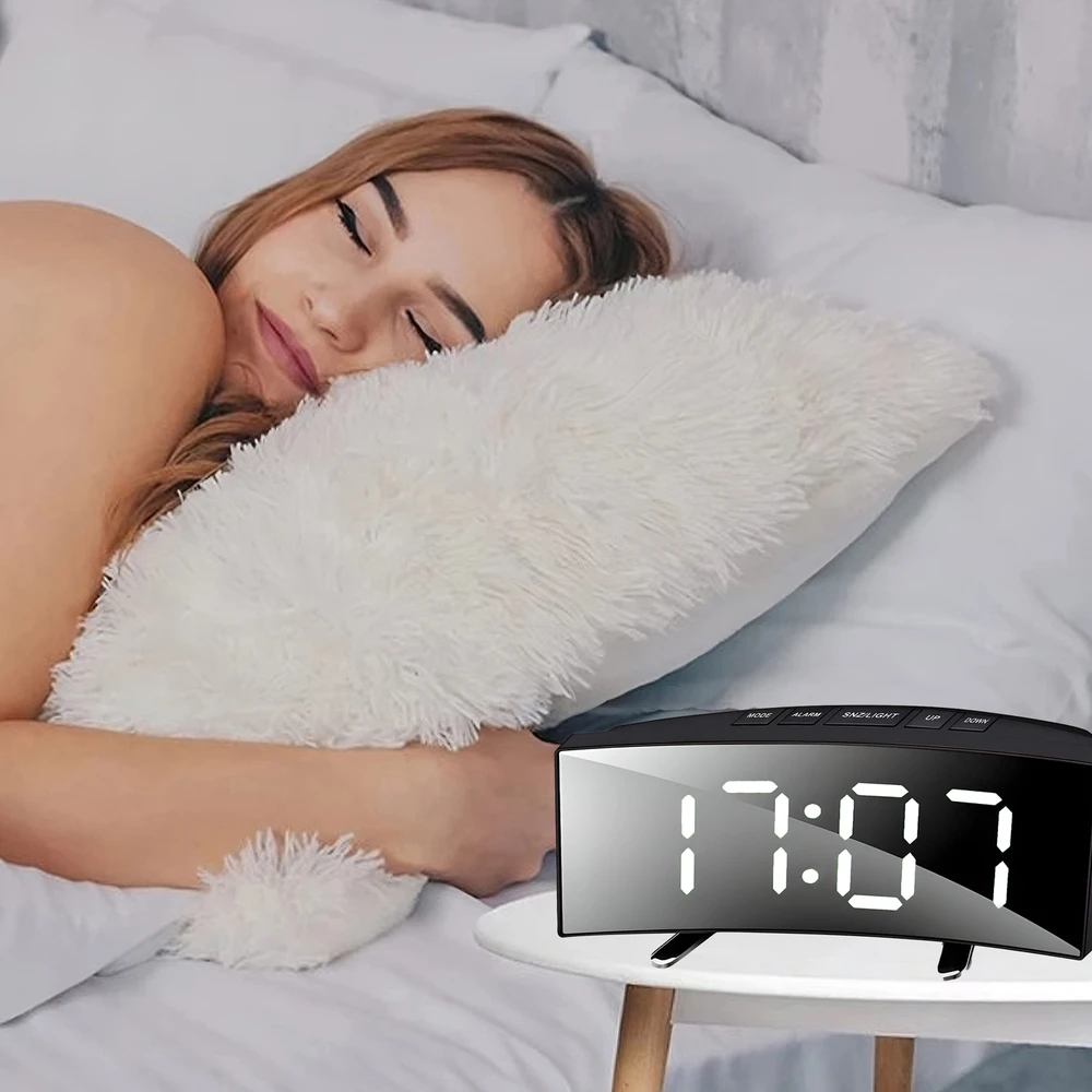 Zegar Laikrodis Skaitmeninis laikrodis, elektroninis žadintuvas, LED termometras -e738