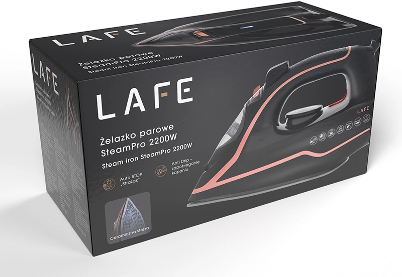 Lygintuvas LAFE SteamPro 2200W garinis lygintuvas
