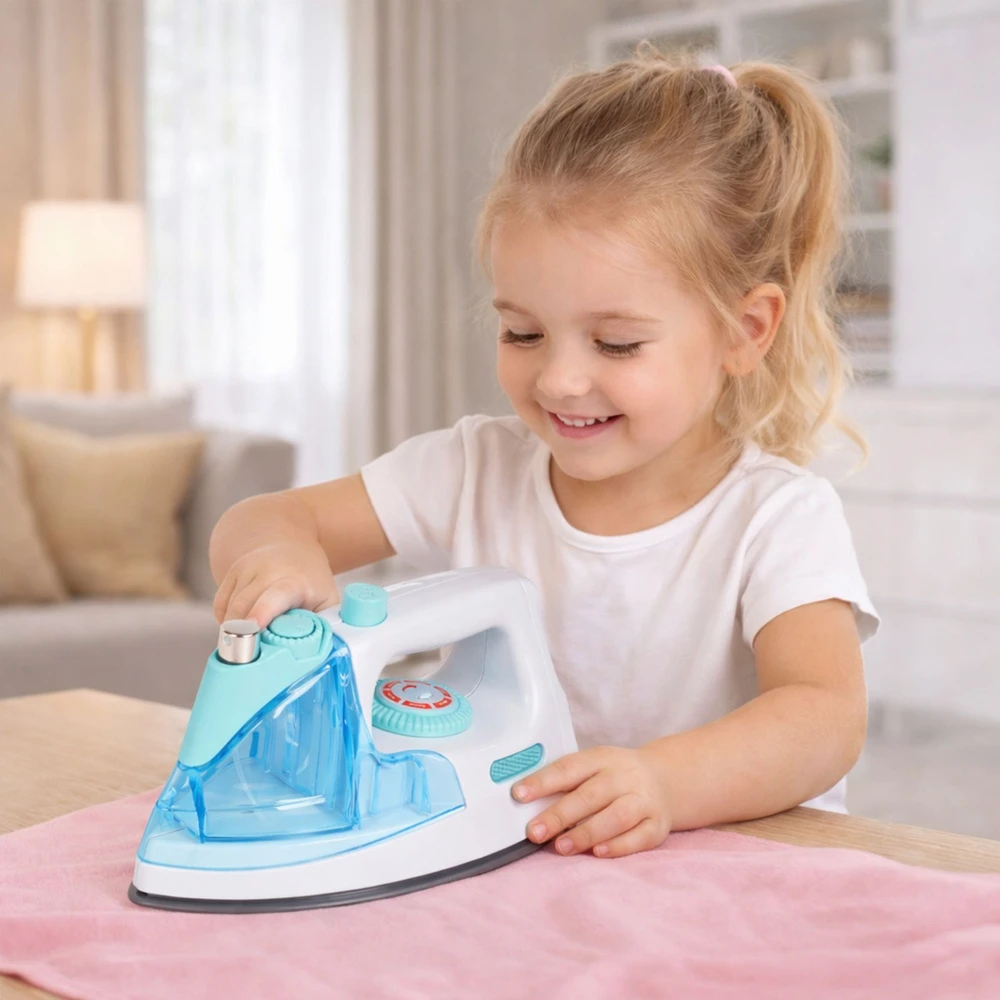 Lean Toys Vaikiškas lygintuvas baltas ir turkio