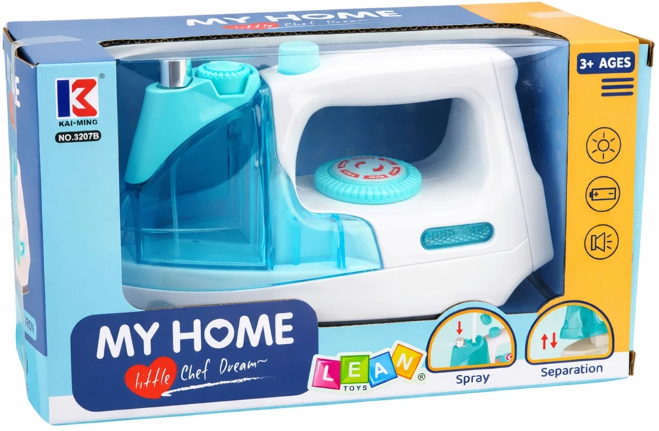 Lean Toys Vaikiškas lygintuvas baltas ir turkio