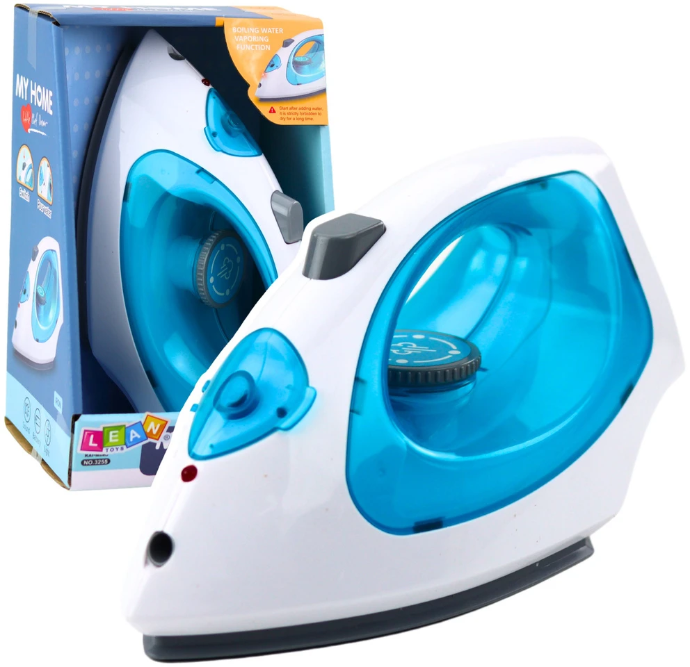 Lean Toys Žaislinis lygintuvas vaikams su garų, šviesos ir garso funkcijomis