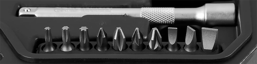 Neo Tools Rinkinys 1/4", 3/8", 46 vnt. CrV praleidžiamųjų galvučių rinkinys