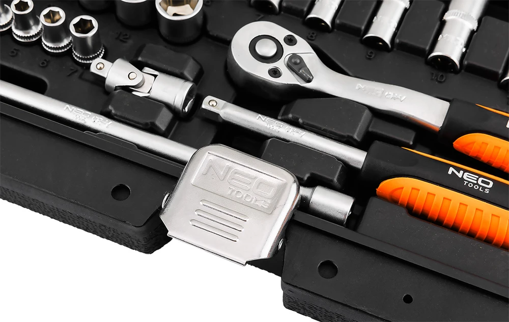 Zestaw Rinkinys 1/4" galvučių raktų rinkinys, 23 vnt., satininis
