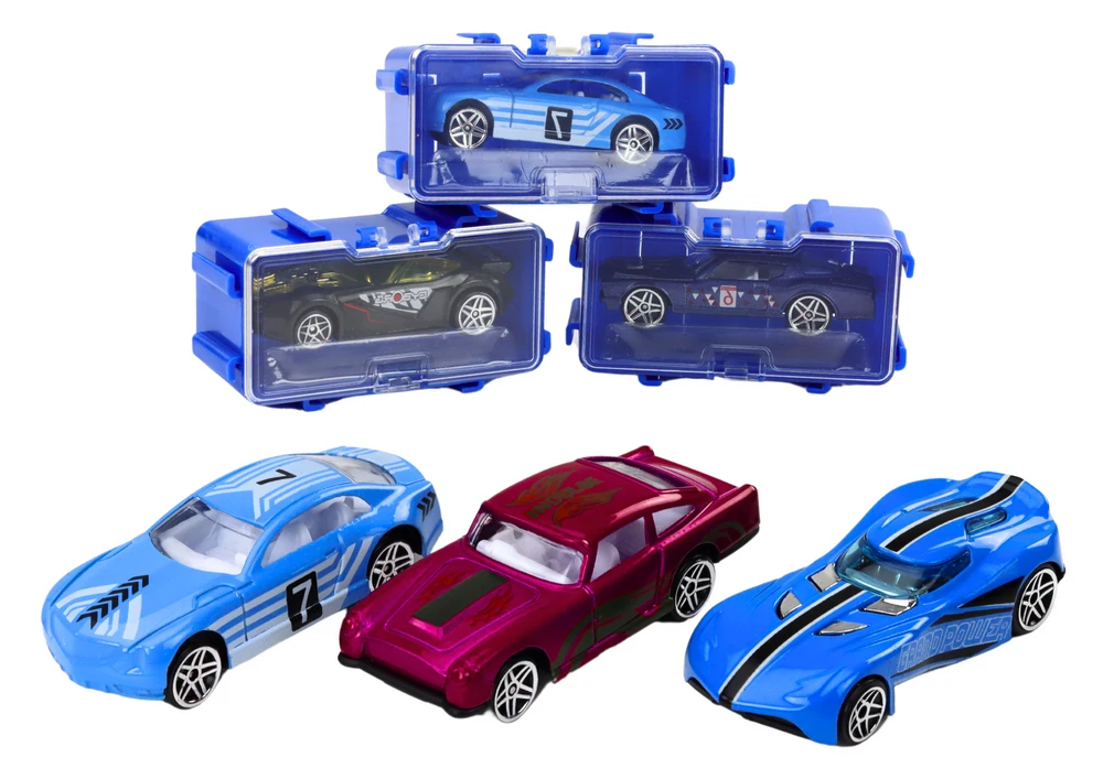 Lean Toys Žaislinių mašinėlių rinkinys, įvairių spalvų, 16 vnt.