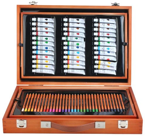Iso Trade Dažymo rinkinys 174vnt lagamine