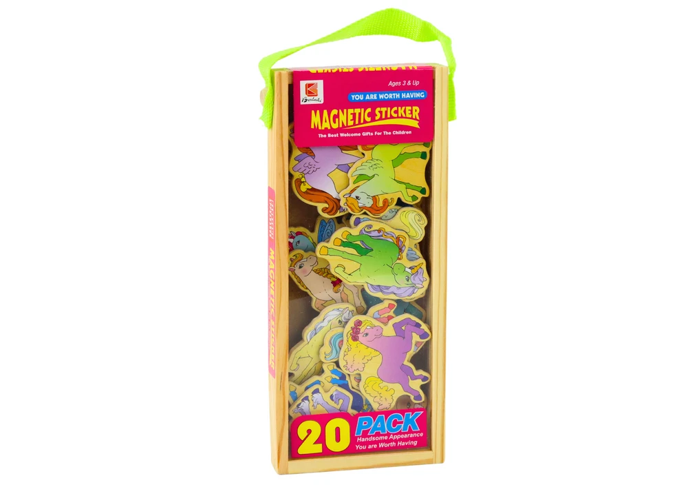 Lean Toys 20 Spalvotų Magnetukų Rinkinys