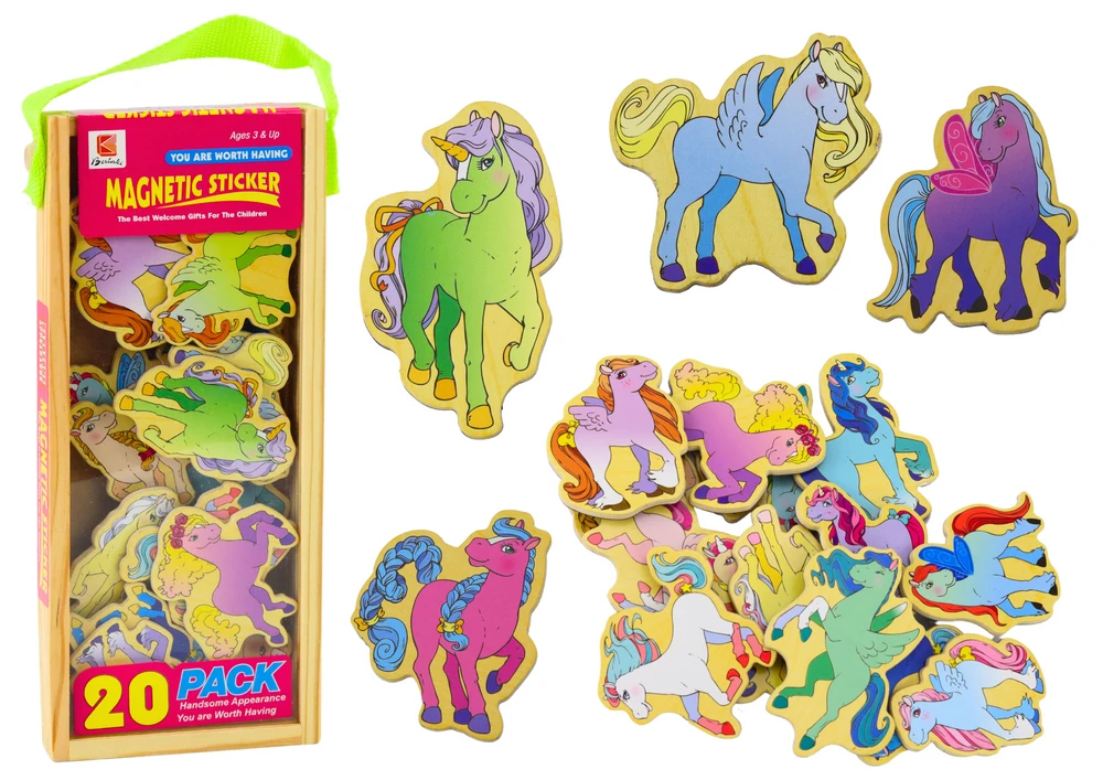 Lean Toys 20 Spalvotų Magnetukų Rinkinys