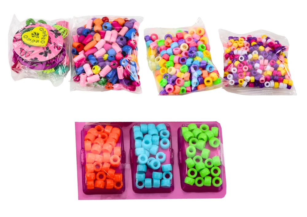 Lean Toys Karoliukų rinkinys papuošalams kurti