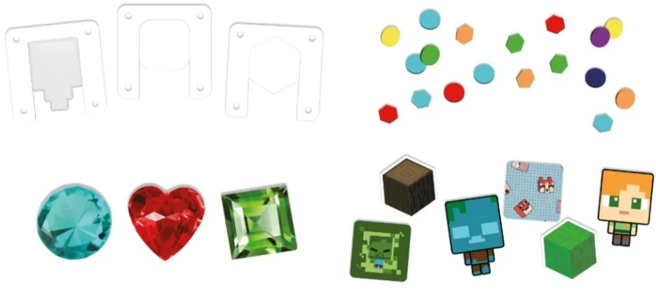 Zestaw Rinkinys 3D lipdukų papildomas rinkinys – Minecraft