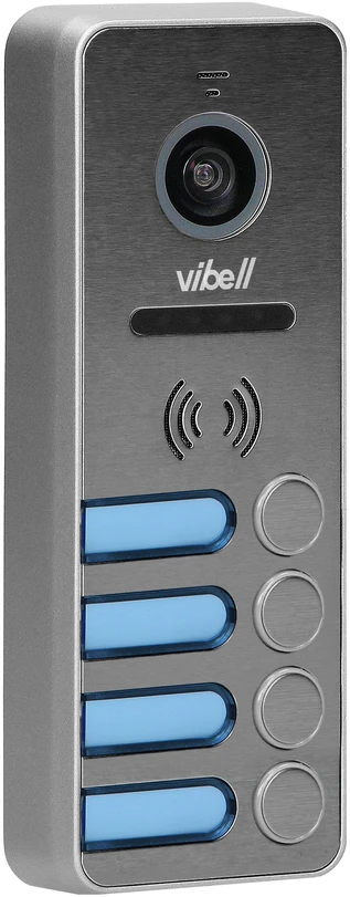 Orno Rinkinys 4 šeimų vaizdo domofono rinkinys, be ragelio, spalvotas, 7 colių LCD, jutiklinis ekranas, OSD meniu, atmintis, SD kortelės lizdas, DVR, vartų valdymas, juodas, FELIS MEMO MULTI4