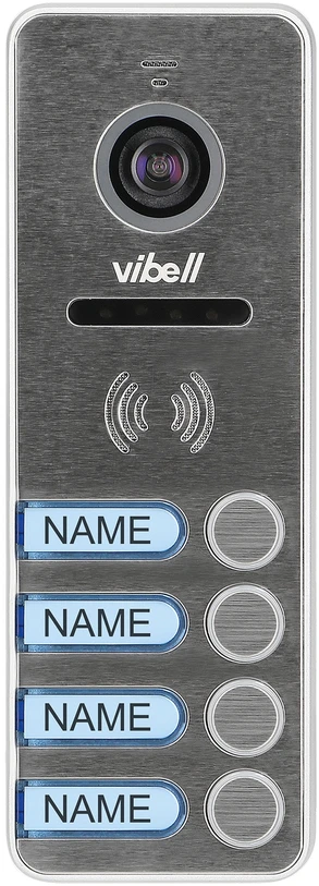 Orno Rinkinys 4 šeimų vaizdo domofono rinkinys, be ragelio, spalvotas, 7 colių LCD, jutiklinis ekranas, OSD meniu, atmintis, SD kortelės lizdas, DVR, vartų valdymas, juodas, FELIS MEMO MULTI4