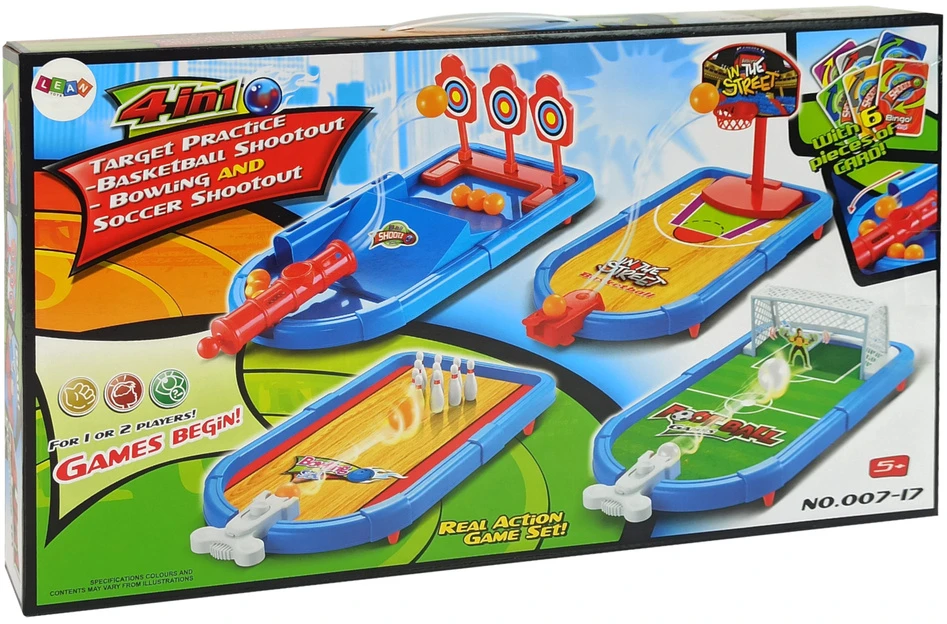 Lean Toys Stalo žaidimas 4in1