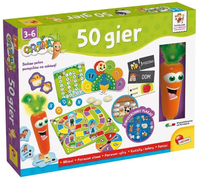 Dėlionė Zestaw Rinkinys 50 karotininių žaidimų rinkinys