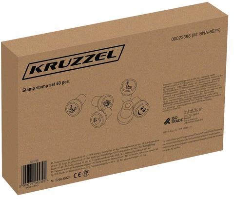 Kruzzel Antspaudų rinkinys 60 vnt