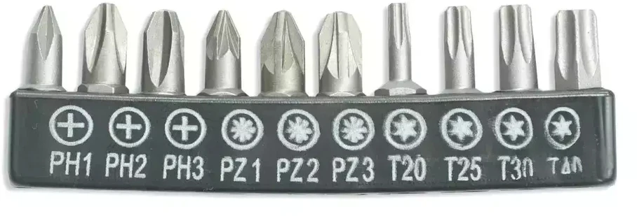 Dedra Atsuktuvo antgaliu komplektas 10 vnt 25mmPH123PZ123T20253040