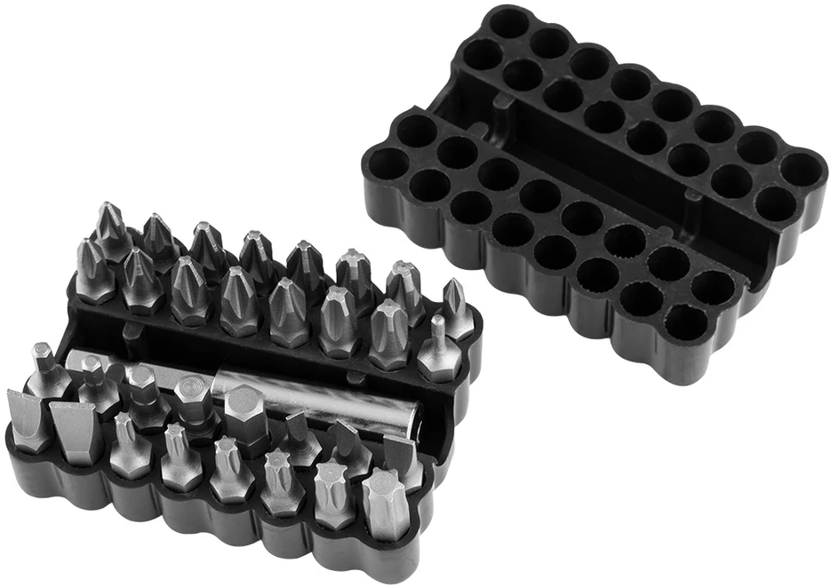 Zestaw Rinkinys Antgalių rinkinys 25 mm, su magnetiniu laikikliu 60 mm, 33 vnt.