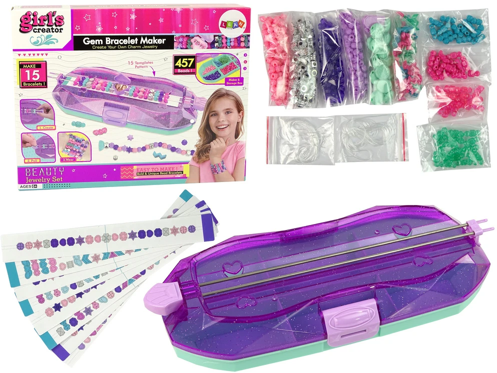 Apyrankių gamybos rinkinys mergaitėms Lean Toys