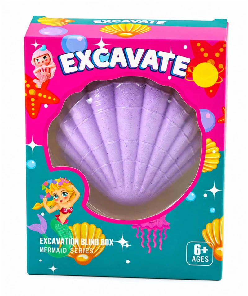 Lean Toys Archeologinis rinkinys: Undinėlė kriauklėje su įrankiais
