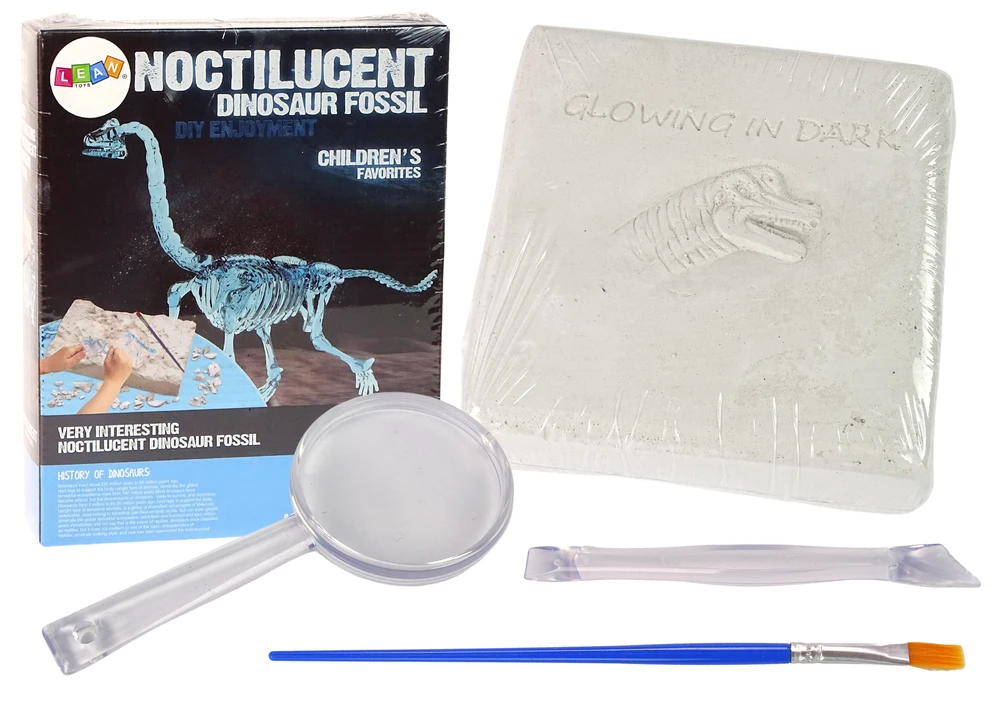 Zestaw Archeologijos kasinėjimų rinkinys dinozauro skeleto 3D brachiozauro holograma