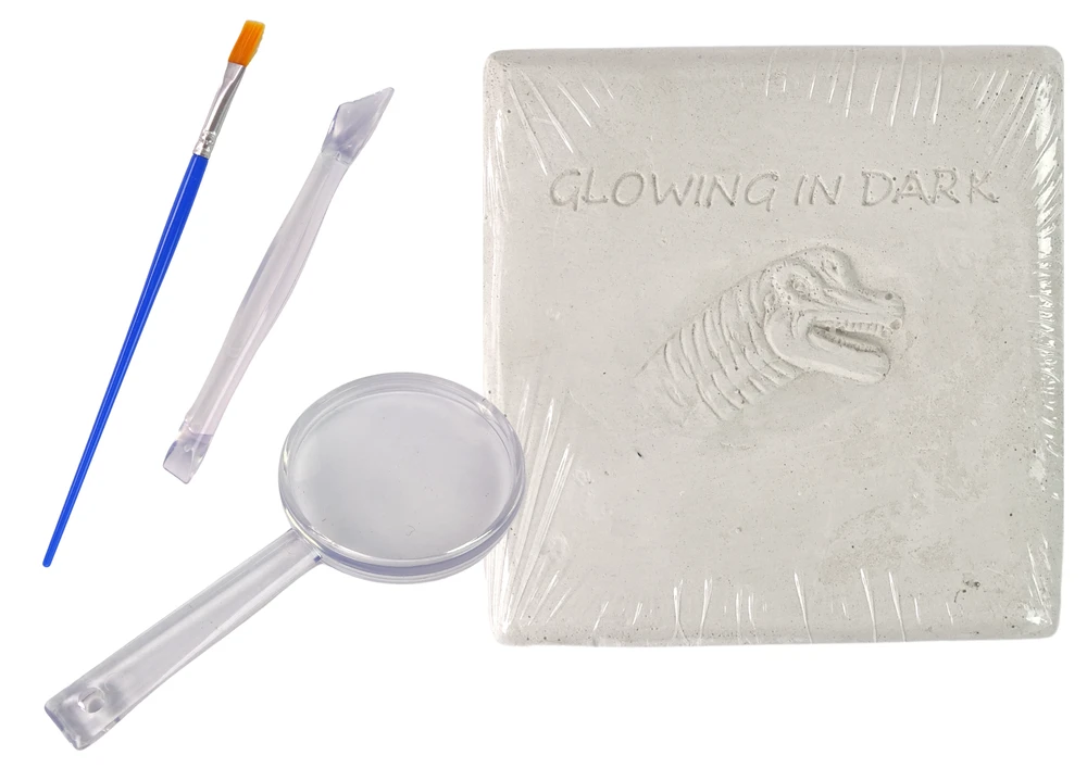 Zestaw Archeologijos kasinėjimų rinkinys dinozauro skeleto 3D brachiozauro holograma