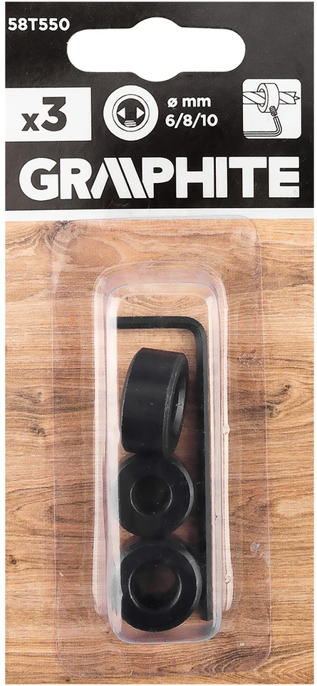 Graphite Rinkinys Atraminių spyruoklių rinkinys 6-10 mm grąžtams, 3 vnt.