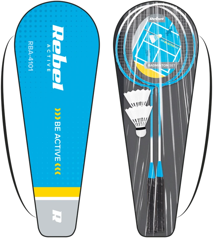 Badmintono rinkinys, grūdintas plienas, REBEL ACTIVE