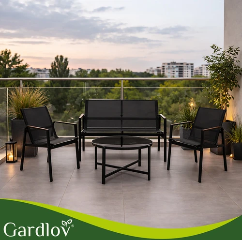 Balcony furniture set - 4 pieces Gardlov
