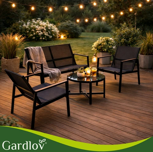 Balcony furniture set - 4 pieces Gardlov